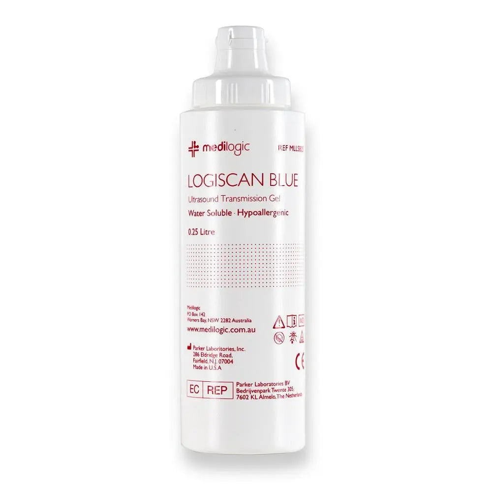 LOGISCAN Ultrasound Gel 250ml Blue - Each Medilogic