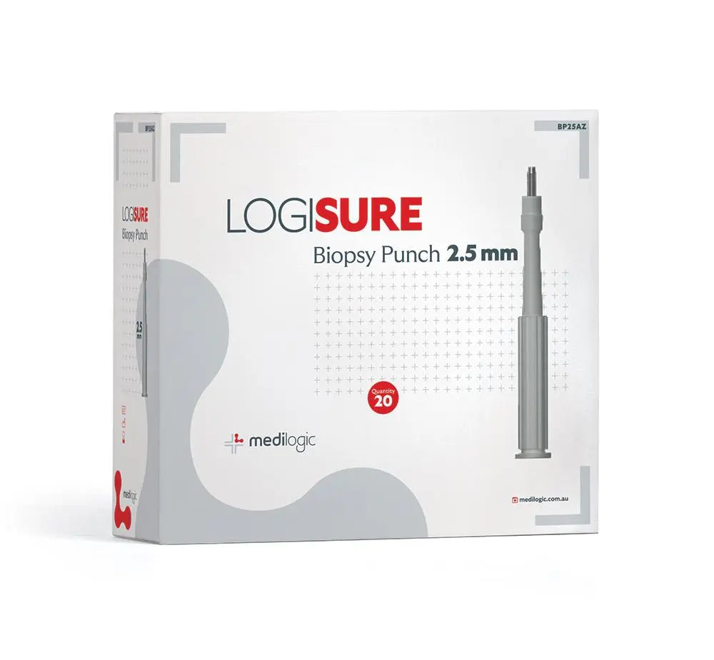 LOGISURE Biopsy Punch 2.5mm - Box (20) Medilogic