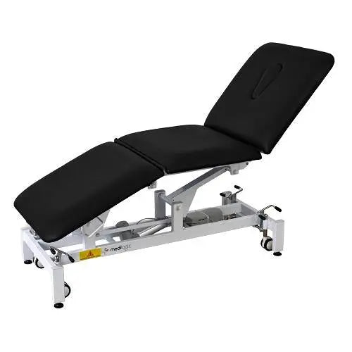 Medilogic Deluxe 3 Section Electric Hi Lo Treatment Couch Black Medilogic