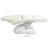 Medilogic Supreme Cosmetic Couch 4 Motor 3 Section in White Medical Grade Vinyl Medilogic