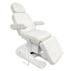 Medilogic Supreme Cosmetic Couch 4 Motor 3 Section in White Medical Grade Vinyl Medilogic