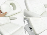 Medilogic Supreme Cosmetic Couch 4 Motor 3 Section in White Medical Grade Vinyl Medilogic