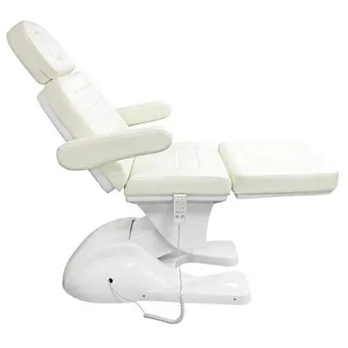 Medilogic Supreme Cosmetic Couch 4 Motor 3 Section in White Medical Grade Vinyl (PM5) Medilogic