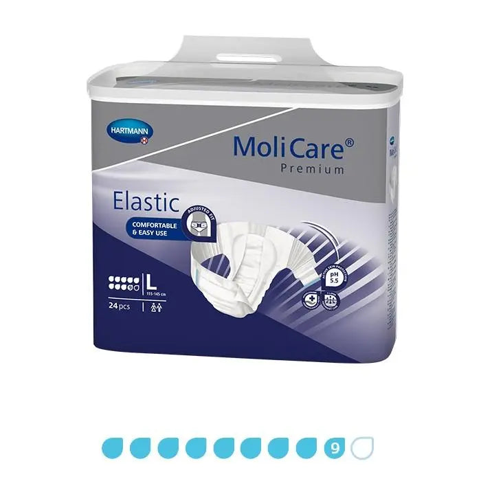 MoliCare Premium Elastic Slip Large, 9 Drops - Pack (24) Hartmann