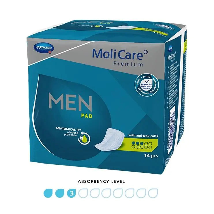 MoliCare Premium Men Pad 3 Drops - Pack (14) Hartmann