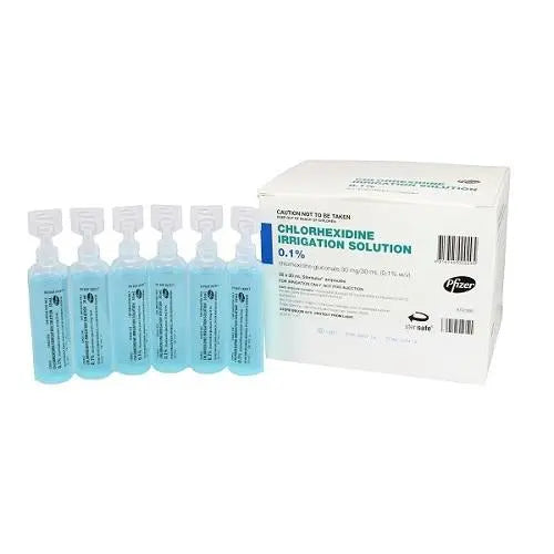 Chlorhexidine 0.1% Aqueous 30mL - Box (30) (PAA134723 / PAA212202) Pfizer