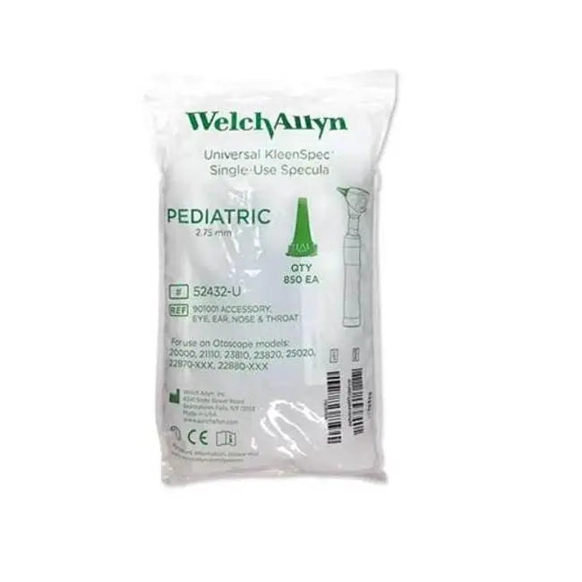 Ear Specula WELCH ALLYN Disposable Tips Paediatric 2.75mm (34/Pk) - Bag (850) Welch Allyn