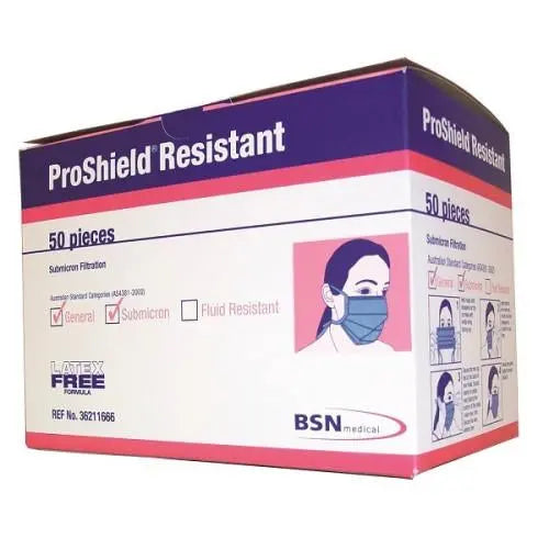 Proshield Resistant Surgical Mask with Ties (36211666) - Box (50) Essity