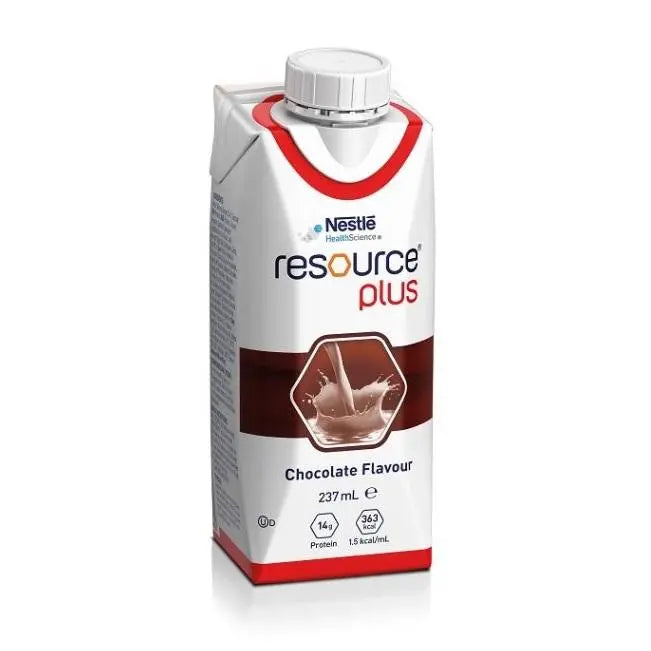 Resource® Plus Chocolate Prism 237ml (12597821)- Carton (24) Nestle