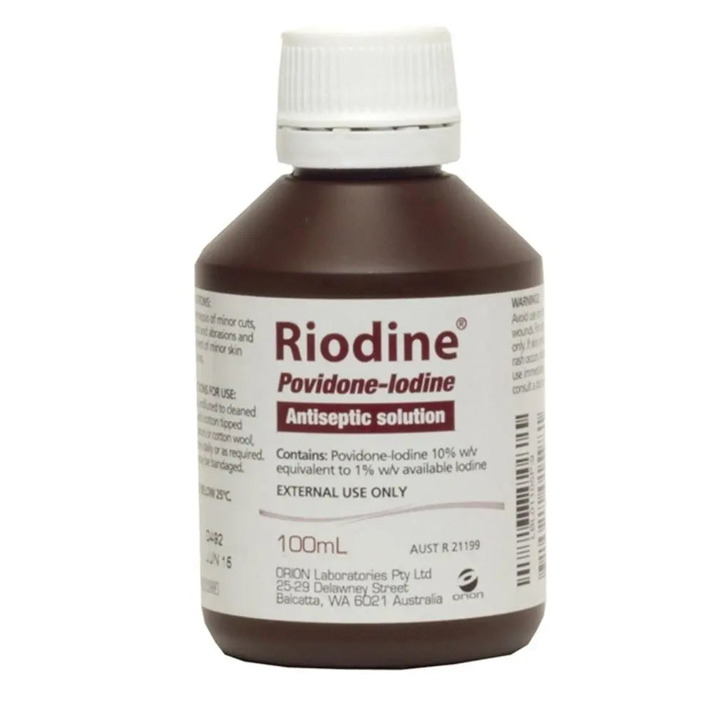 Riodine Povidone-Iodine Solution 10% 100ml - Each OTHER