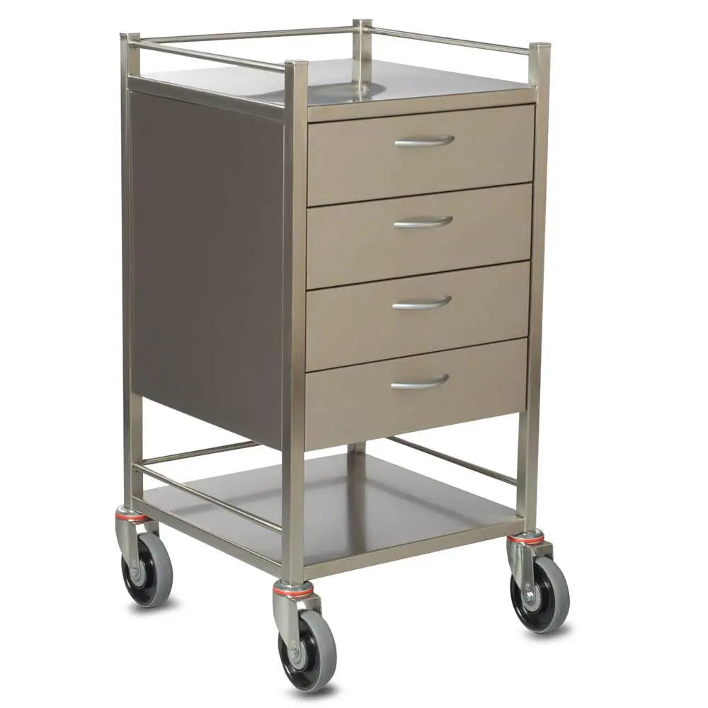 SQ Series Dressing Trolley - 60x49cm - 4 Drawer - with Rails OTHER