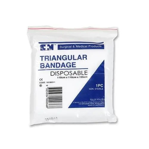 S+M Triangular Bandage Non Woven 110x110x155cm - Each Aaxis Pacific