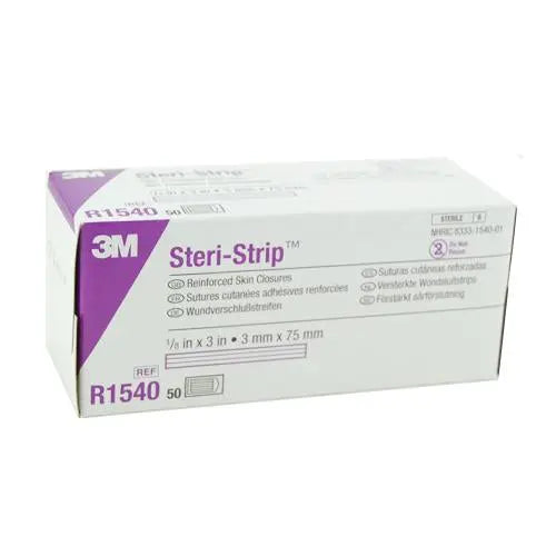 Steri-Strip Skin Closure (White) 3mm x 75mm - Box (50) 3M