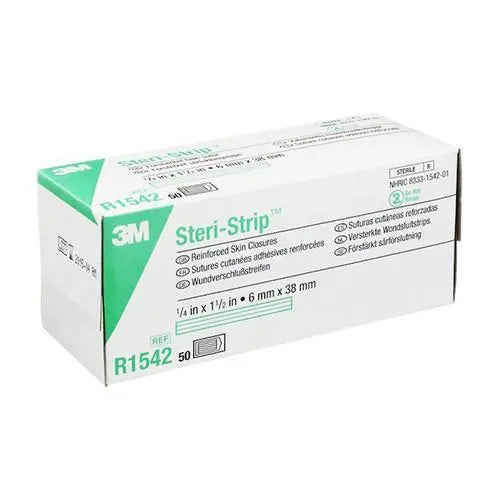 Steri-Strip Skin Closure (White) 6mm x 38mm - Box (50) 3M