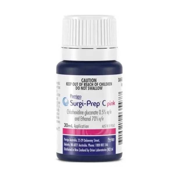 Surgi-Prep C+ Pink (Chlorhexidine 2% & Alcohol 70%) 100mL Perrigo