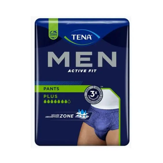 TENA Men Pant Active Fit Large - Carton 16 (2 Packs of 8) Tena