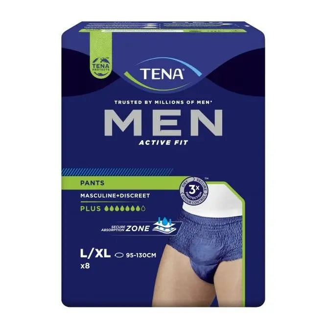 TENA Men Pant Active Fit Large - Carton (16) Tena