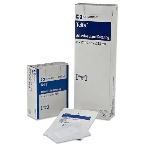 Telfa Adhesive Dressing 7.5cm x 10cm - Box (100) Covidien