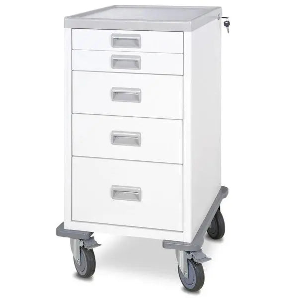 Viva Mini Procedure Cart - 5 Drawers W520mm x D540mm x H946mm (GC1450) Viva