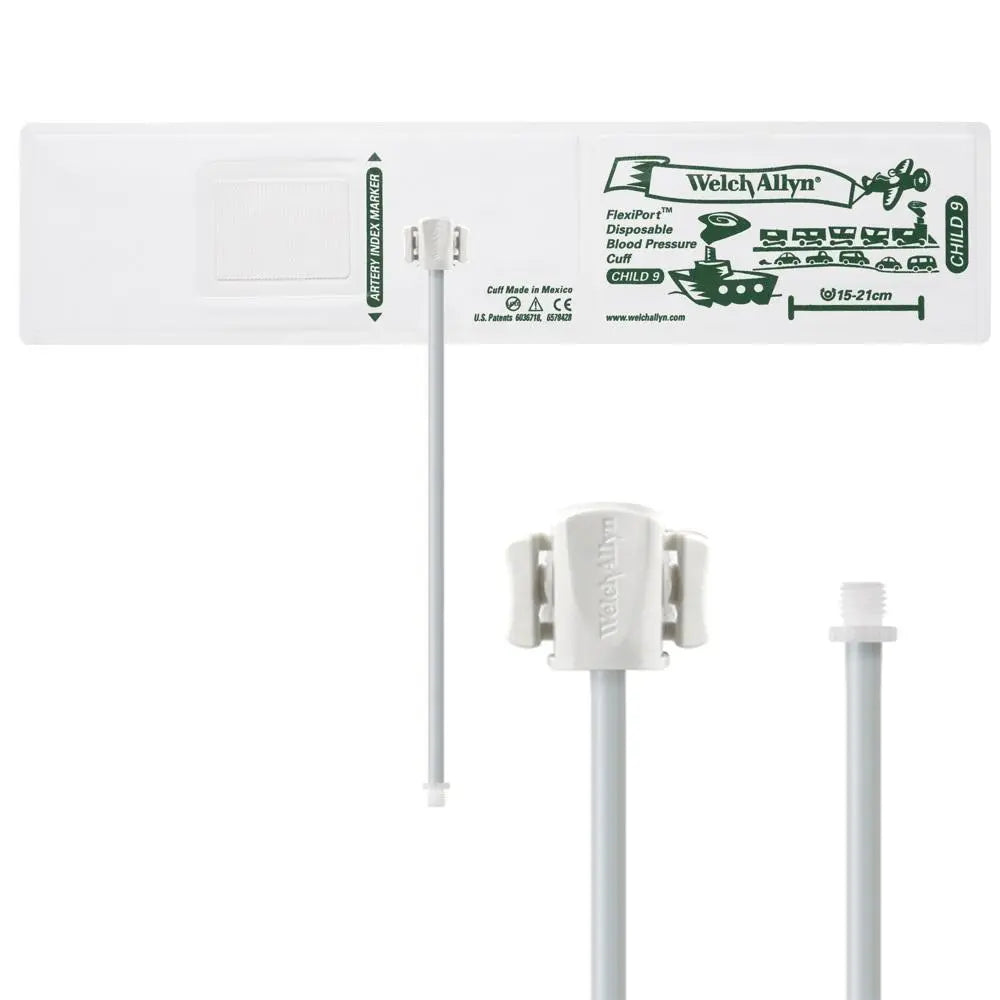 WELCH ALLYN Soft Disposable Flexiport Cuffs -Child 15-21cm - 1 tube, Screw - Box (20) Welch Allyn