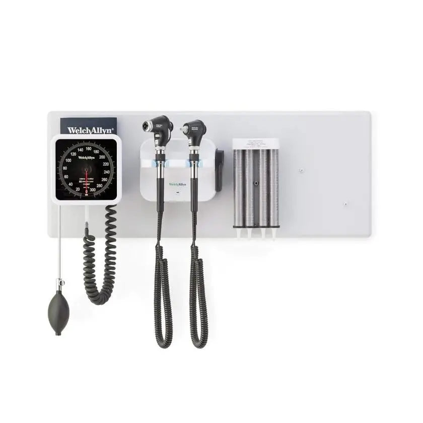 WELCH ALLYN Wall System 77716 PanOptic+ Macroview+ iExaminer, Dispenser, Sphyg Welch Allyn