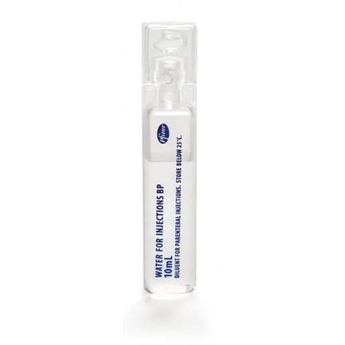 Water for Injection 10mL - Box (50) (F000060958) Pfizer