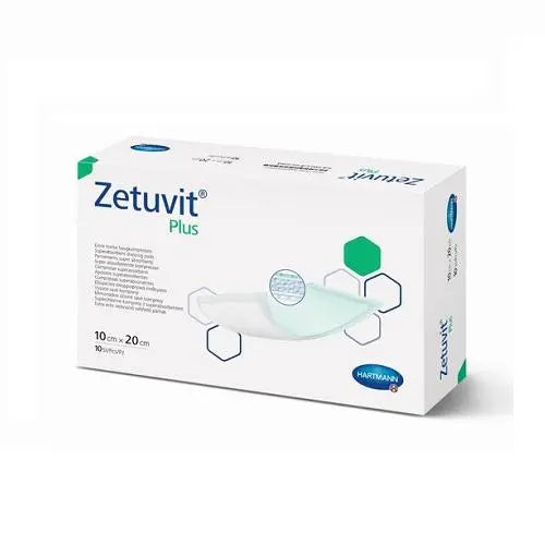 Zetuvit Plus Sterile 10cm x 10cm Heavy Wound- Box (10) Hartmann