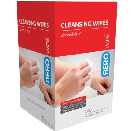 Aerowipe 1% Cetrimide, 0.02% Chlorhex (alcohol free) swabs - Box (100)
