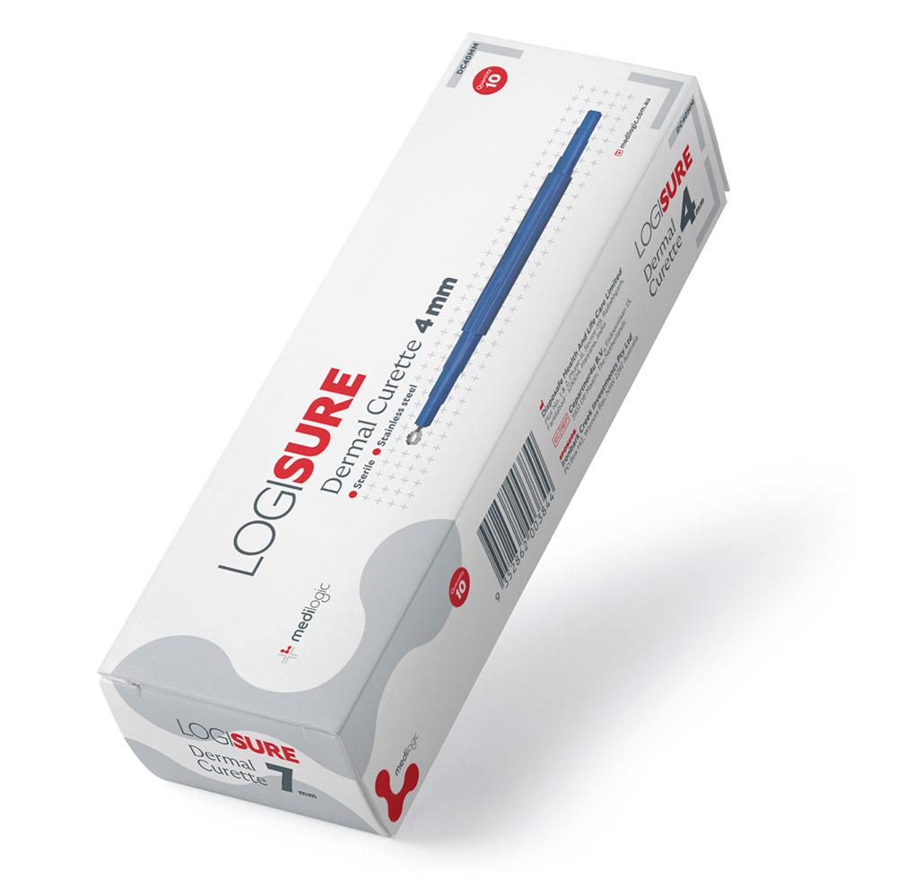 LOGISURE Dermal Curette 4mm - Box (10)