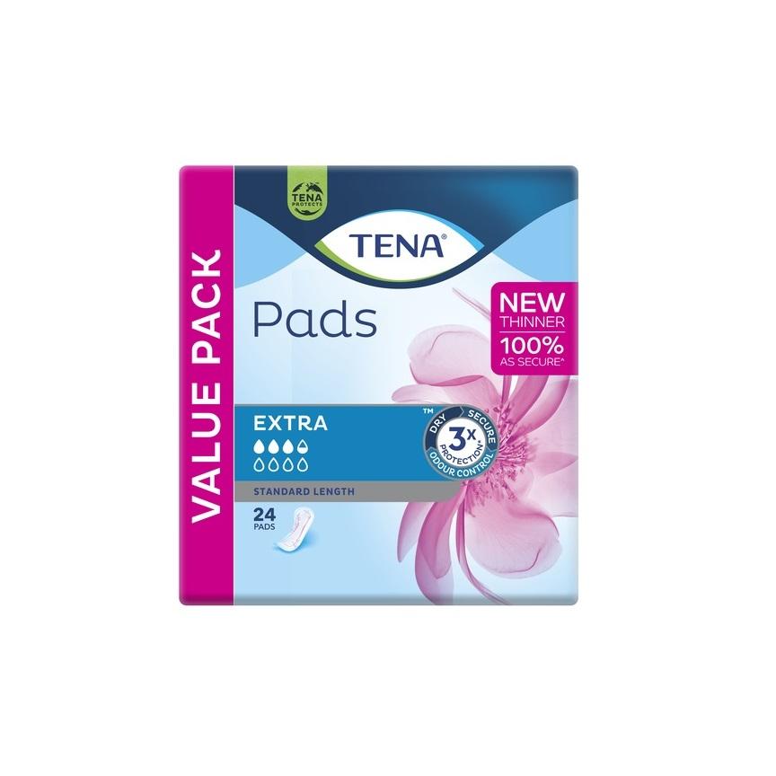 TENA Pads Extra Standard Length (24) - Case (12)