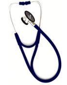 WELCH ALLYN Harvey DLX Cardiology Double Head Stethoscope - Navy