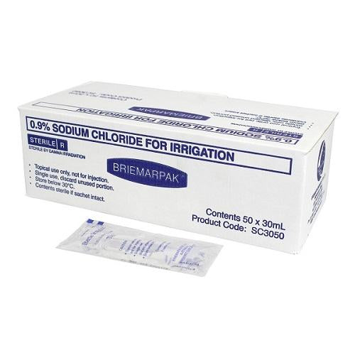 Sodium Chloride 0.9% Sachets 30ml - Box (75)