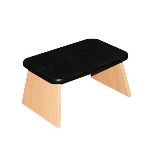 Timber Single Step-up Stool - Beech Frame, Black Top