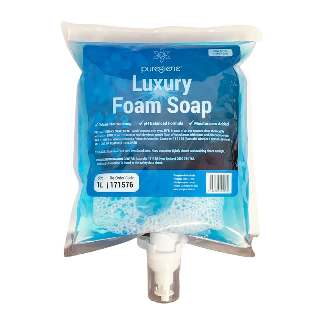 Puregiene Luxury Foam Soap 1L Automatic Refill - Carton (8)