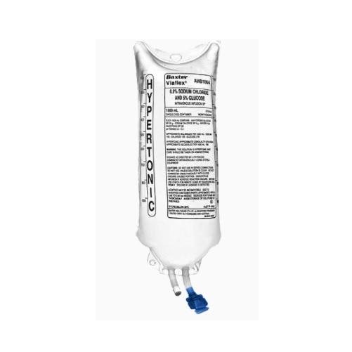 0.9% Sodium Chloride and 5% Glucose IV Solution 1000ml - Each
