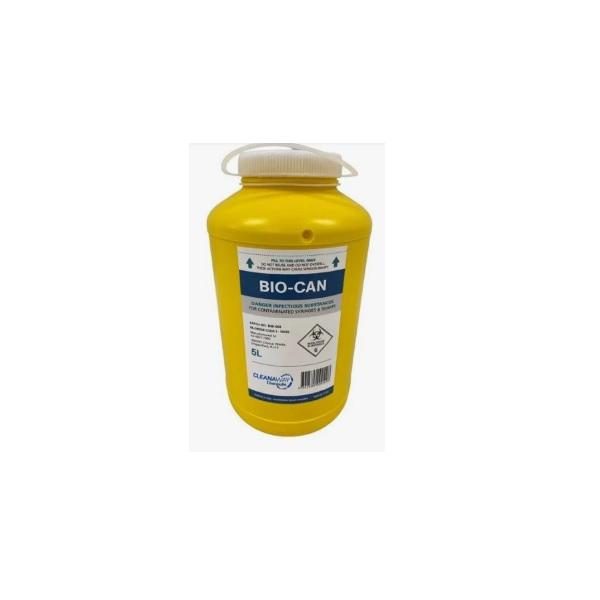 Bio-Can Sharps Container Round 5L - Each