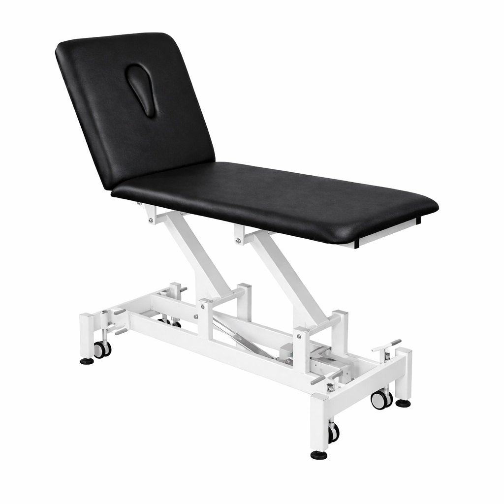 LOGIFORM Deluxe 2 Section Electric Hi Lo Treatment Couch - Black