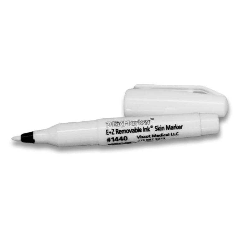Viscot EZ Skin Marker Pens WHITE - Pack (6)