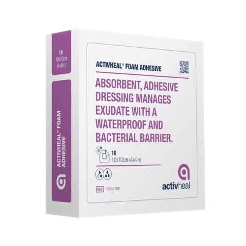 ActivHeal Foam Adhesive 10 x 10cm - Box (10)