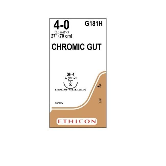 Chromic Gut Suture 4/0 SH-1 70cm - Pack (36)