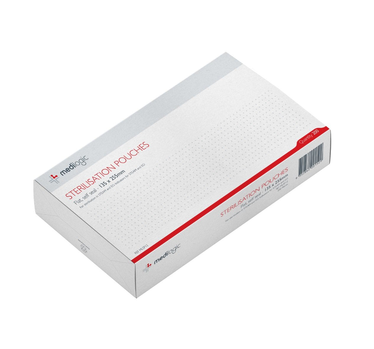 LOGICARE Self-Sealing Sterilisation Pouch 135 x 255mm - Box (200)