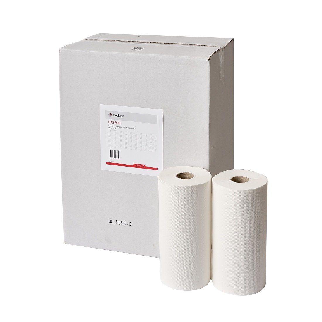 LOGIROLL Paper Roll Perforated 25cm x 50m - Carton (12)