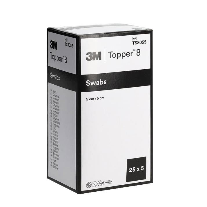 Topper Non-Woven Swabs Sterile 5X5cm - Box (24)
