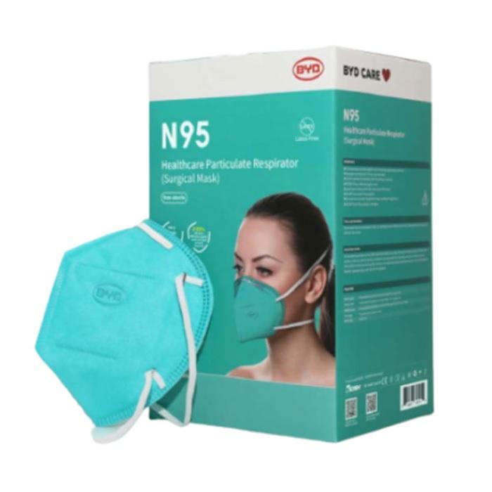 BYD Care Flat Fold N95 Mask - Box (25)