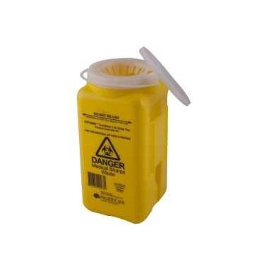 ASP Sharps Container 1.4L with Resealable Snap Top