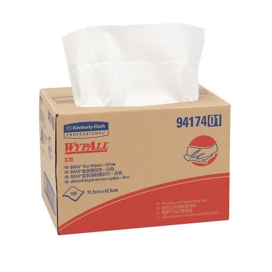 WYPALL Boxed Wiper, White 32.5cm x 32cm Pack 100 - Carton (6)
