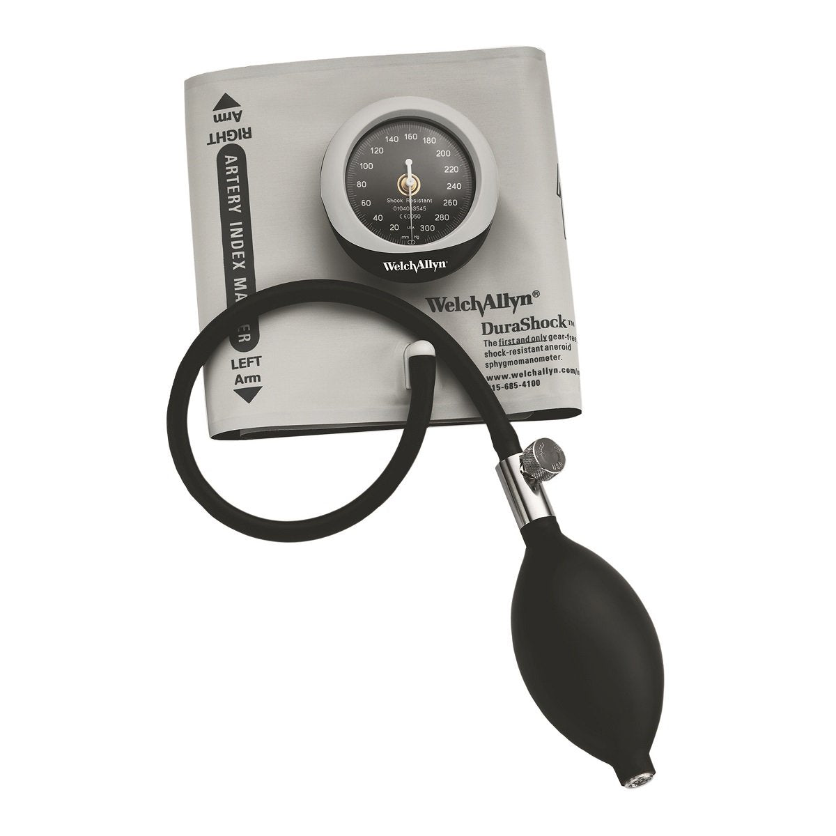 WELCH ALLYN DuraShock DS45 Aneroid Sphyg with Adult Inflation System & Case