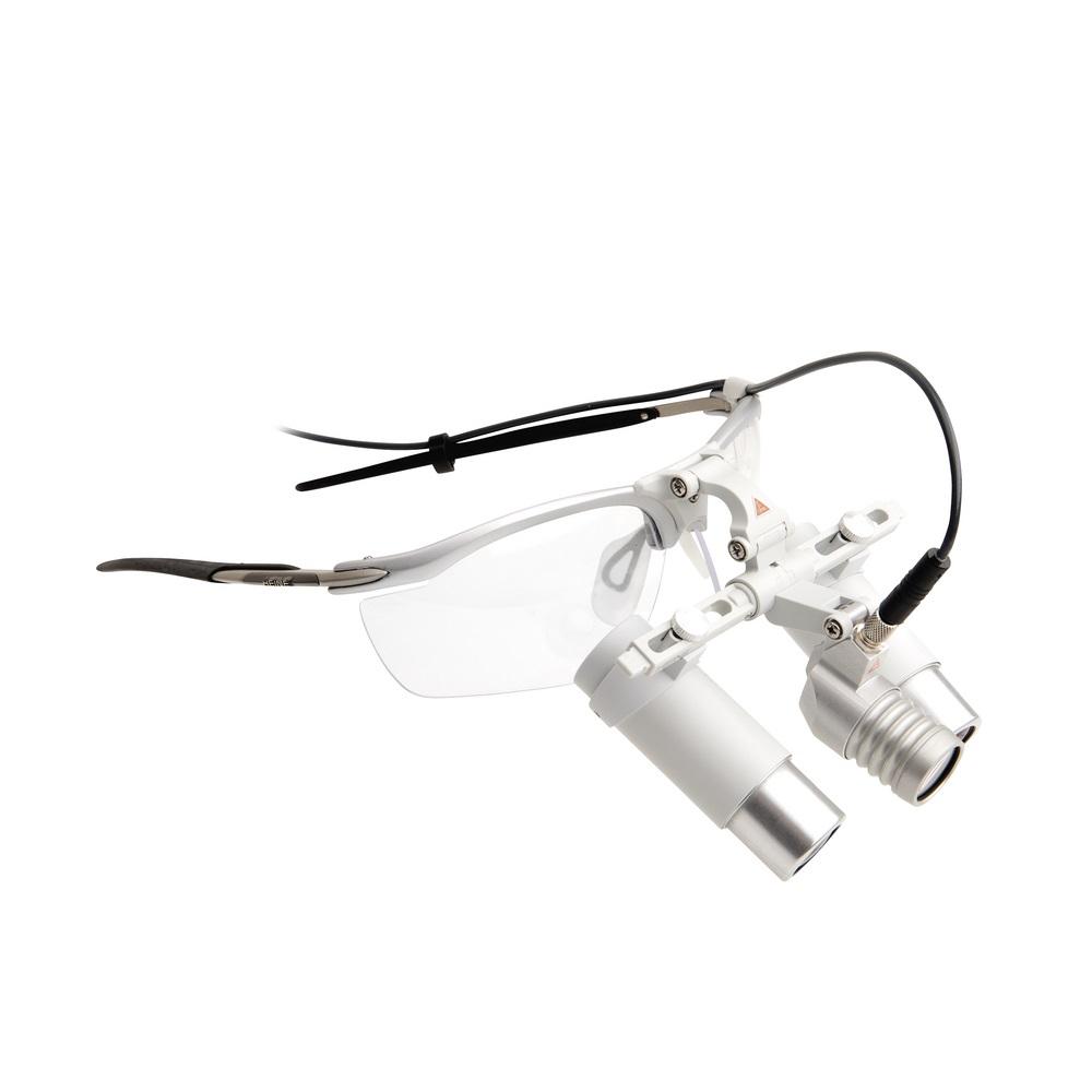 HEINE Loupelight 2 Set HR 3.5x Binocular Loupe 420mm + S-FRAME + mPack mini