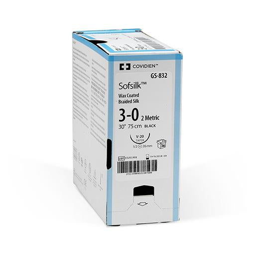 Sofsilk Silk Suture 3-0 16mm 75cm - Box (36)