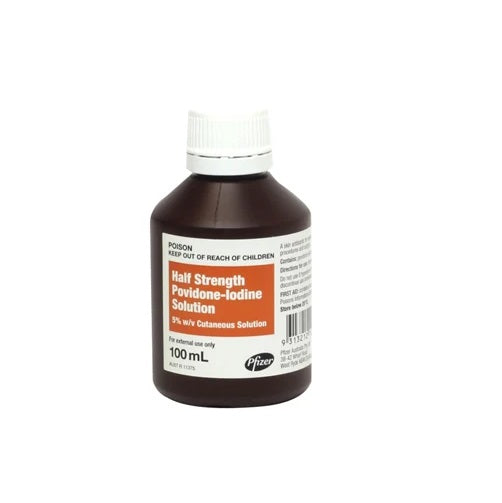 Povidone Iodine Solution 5% Bottle 100ml